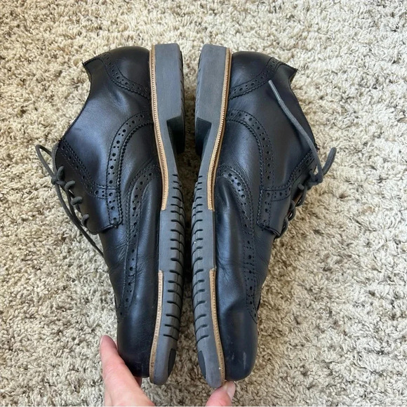 Men's Cole Haan Grand Wingtip Black Leather Oxford Size 10 - Picture 7 of 12